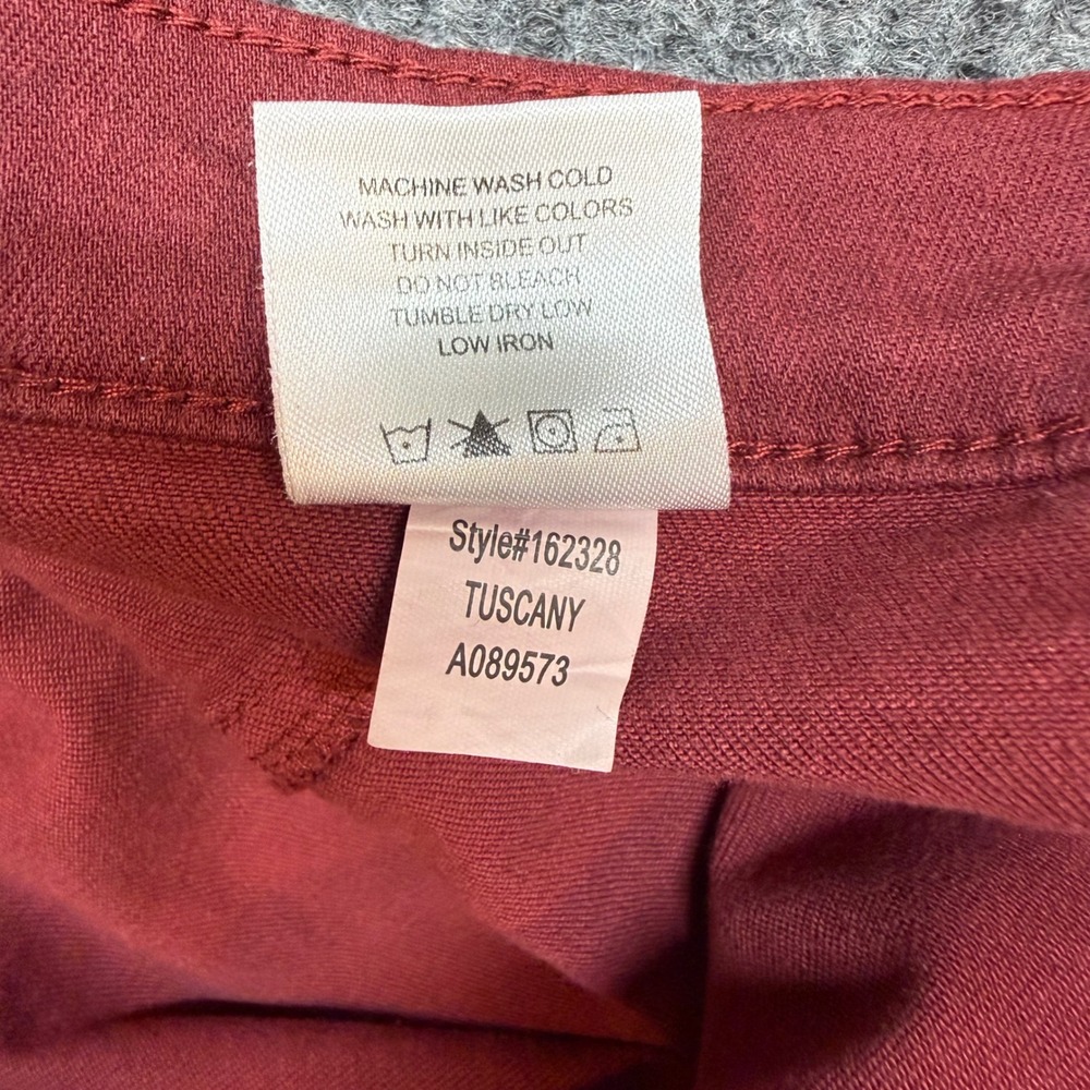 Lila Ryan Red Stretch Ankle Jeans Size 33 Slim Fit Casual Color‎ Pop Trendy - Picture 10 of 10